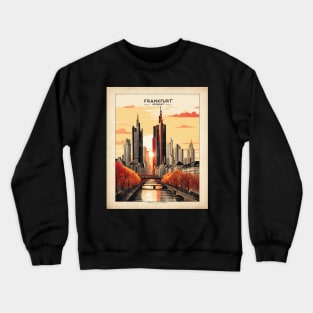 Frankfurt Germany Tourism Vintage Retro Crewneck Sweatshirt